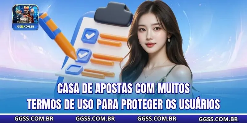 Casa de apostas com muitos termos de uso para proteger os usuários