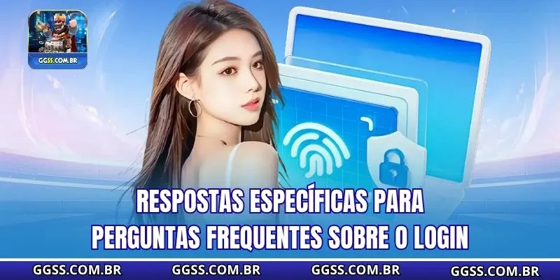 Respostas específicas para perguntas frequentes sobre o login